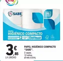 E.Leclerc Sabe - papel higiénico compacto oferta