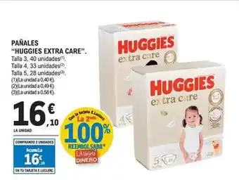 E.Leclerc Huggies extra care - pañales oferta