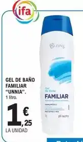 E.Leclerc Ifa unnia - gel de baño familiar oferta