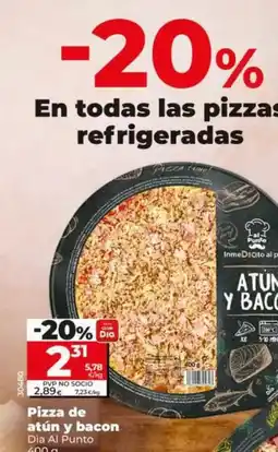 Dia Dia al punto - pizza de atún y bacon oferta