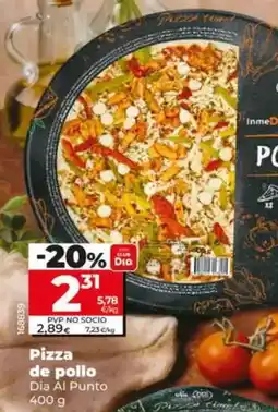 Dia Dia al punto - pizza de pollo oferta