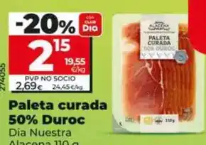 Dia Dia nuestra alacena - paleta curada 50% duroc oferta