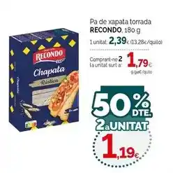 Condis Recondo - pa de xapata torrada oferta