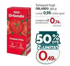 Condis Orlando - tomaquet fregit oferta