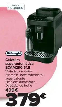 Carrefour DELONGHI Cafetera superautomática ECAM290.51.B oferta