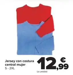 Carrefour Jersey con costura central mujer S-2XL oferta