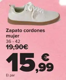 Carrefour Zapato cordones mujer oferta