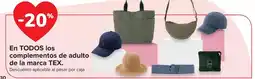 Carrefour TEX En todos los complementos de adulto de la marca oferta