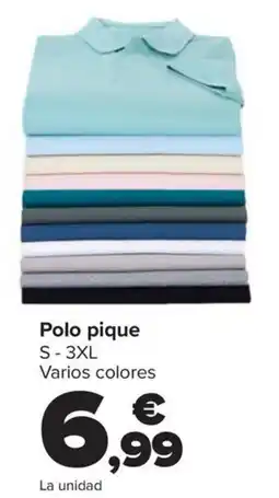 Carrefour Polo pique oferta