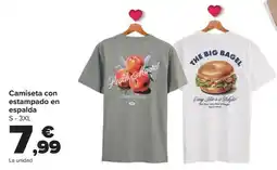 Carrefour Camiseta con estampado en espalda S-3XL oferta