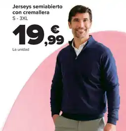 Carrefour Jerseys semiabierto con cremallera S-3XL oferta