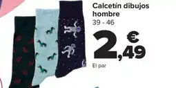 Carrefour Calcetín dibujos hombre 39-46 oferta