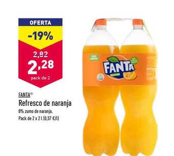 ALDI Fanta Refresco De Naranja oferta