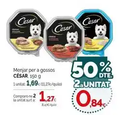 Condis Cesar - menjar per a gossos oferta