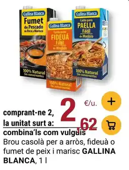 BonpreuEsclat Gallina blanca - brou casolà per a arros, fideua o fumet de peix i marisc oferta