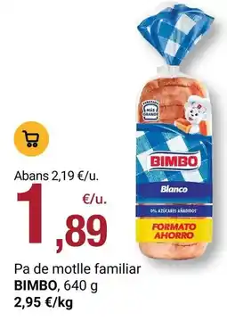 BonpreuEsclat Bimbo - pa de motlle familiar oferta
