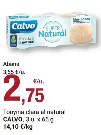 Calvo - tonyina clara al natural