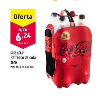 ALDI Coca-cola Refresco De Cola Zero oferta