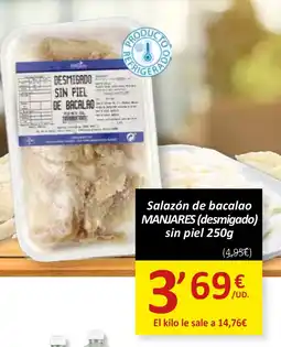 Spar Express MANJARES Salazón de bacalao (desmigado) sin piel oferta