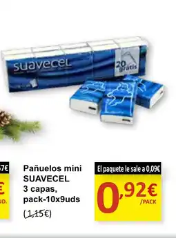 Spar Express SUAVECEL Pañuelos mini 3 capas oferta