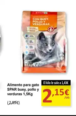Spar Express SPAR Alimento para gato buey, pollo y verduras oferta