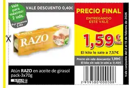 Spar Express RAZO Atún en aceite de girasol oferta