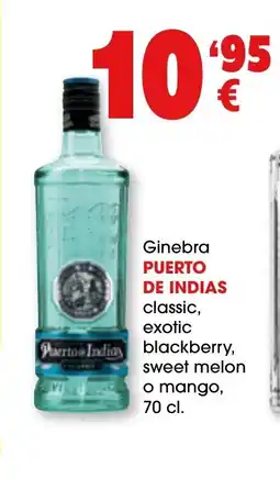TOP Cash & Carry PUERTO DE INDIAS Ginebra classic, exotic blackberry sweet melon o mango oferta