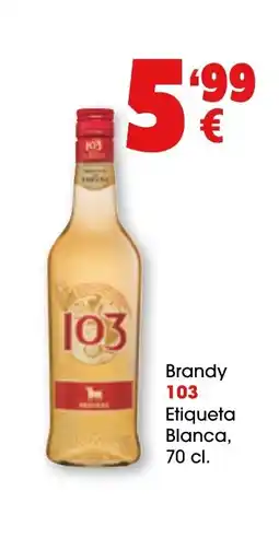 TOP Cash & Carry 103 Brandy Etiqueta Blanca oferta