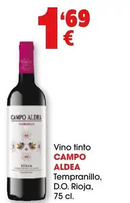 TOP Cash & Carry CAMPO ALDEA Vino tinto Tempranillo, D.O. Rioja oferta