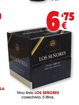TOP Cash & Carry LOS SEÑORES Vino tinto cosechero oferta