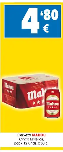 TOP Cash & Carry MAHOU Cerveza Cinco Estrellas oferta