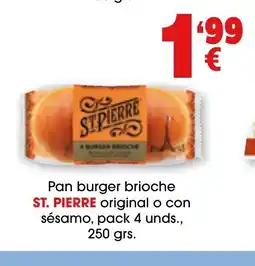 TOP Cash & Carry ST PIERRE Pan burger brioche original o con sésamo oferta