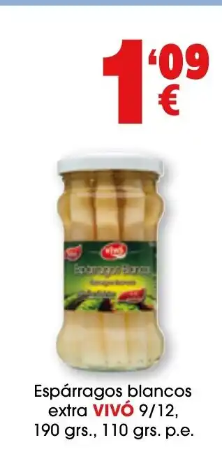 TOP Cash & Carry VIVÓ Espárragos blancos extra oferta