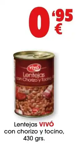 TOP Cash & Carry VIVÓ Lentejas con chorizo y tocino oferta
