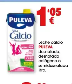 TOP Cash & Carry PULEVA Leche calcio desnatada, desnatada colágeno o semidesnatada oferta