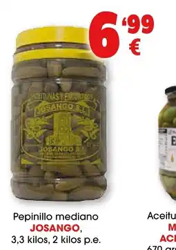 TOP Cash & Carry JOSANGO Pepinillo mediano oferta