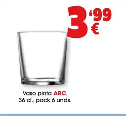 TOP Cash & Carry ARC Vaso pinta oferta