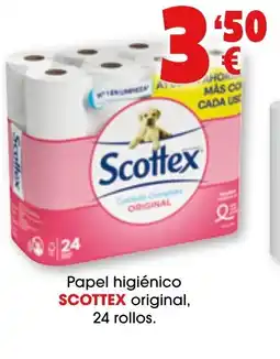 TOP Cash & Carry SCOTTEX Papel higiénico original, 24 rollos oferta