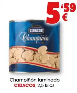 TOP Cash & Carry CIDACOS Champiñón laminado oferta