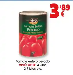 TOP Cash & Carry VIVÓ CHEF Tomate entero pelado oferta