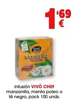 TOP Cash & Carry VIVÓ CHEF Infusión manzanilla, menta poleo o té negro oferta