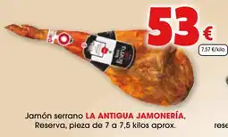 TOP Cash & Carry LA ANTIGUA JAMONERÍA Jamón serrano, Reserva oferta