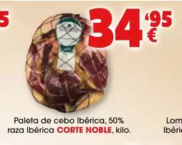 TOP Cash & Carry CORTE NOBLE Paleta de cebo Ibérica, 50% raza Ibérica oferta