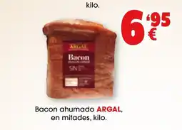 TOP Cash & Carry ARGAL Bacon ahumado en mitades oferta