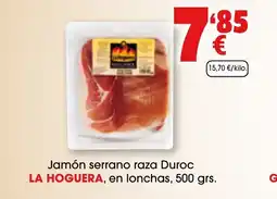 TOP Cash & Carry LA HOGUERA Jamón serrano raza Duroc en lonchas oferta