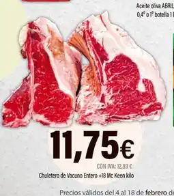 Cash Ifa Chuletero de Vacuno Entero +18 Mc Keen oferta