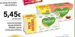 Cash Ifa DANACOL DANONE Leche fermentada líquida natural oferta