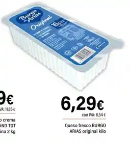 Cash Ifa BURGO ARIAS Queso fresco oferta