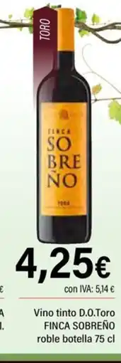 Cash Ifa FINCA SOBREÑO Vino tinto D.O.Toro oferta