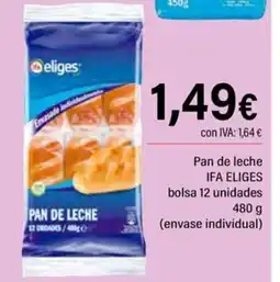 Cash Ifa IFA ELIGES Pan de leche oferta
